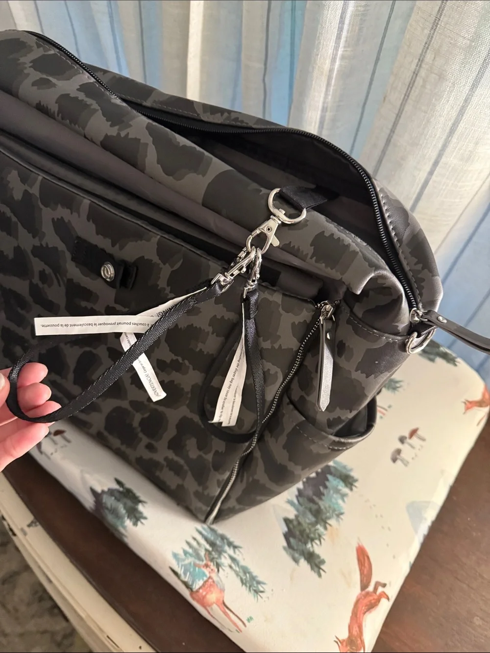 Petunia Pickle Bottom Leopard Print Diaper Bag
